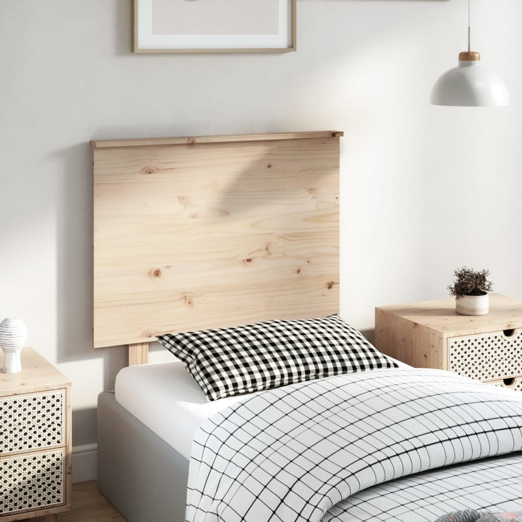 Sengegærde 79x6x82,5 cm massivt fyrretræ - naturfarvet, 79 x 82.5 cm, 1 - number 1.