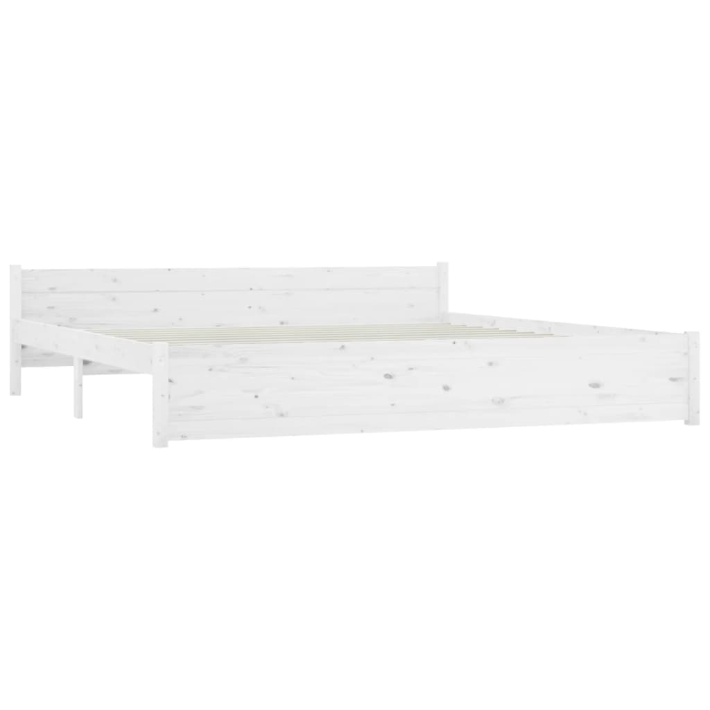 Bed frame with drawers 200x200 cm white - number 5.