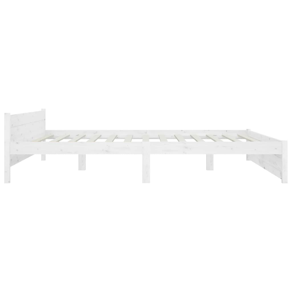 Bed frame with drawers 200x200 cm white - number 6.