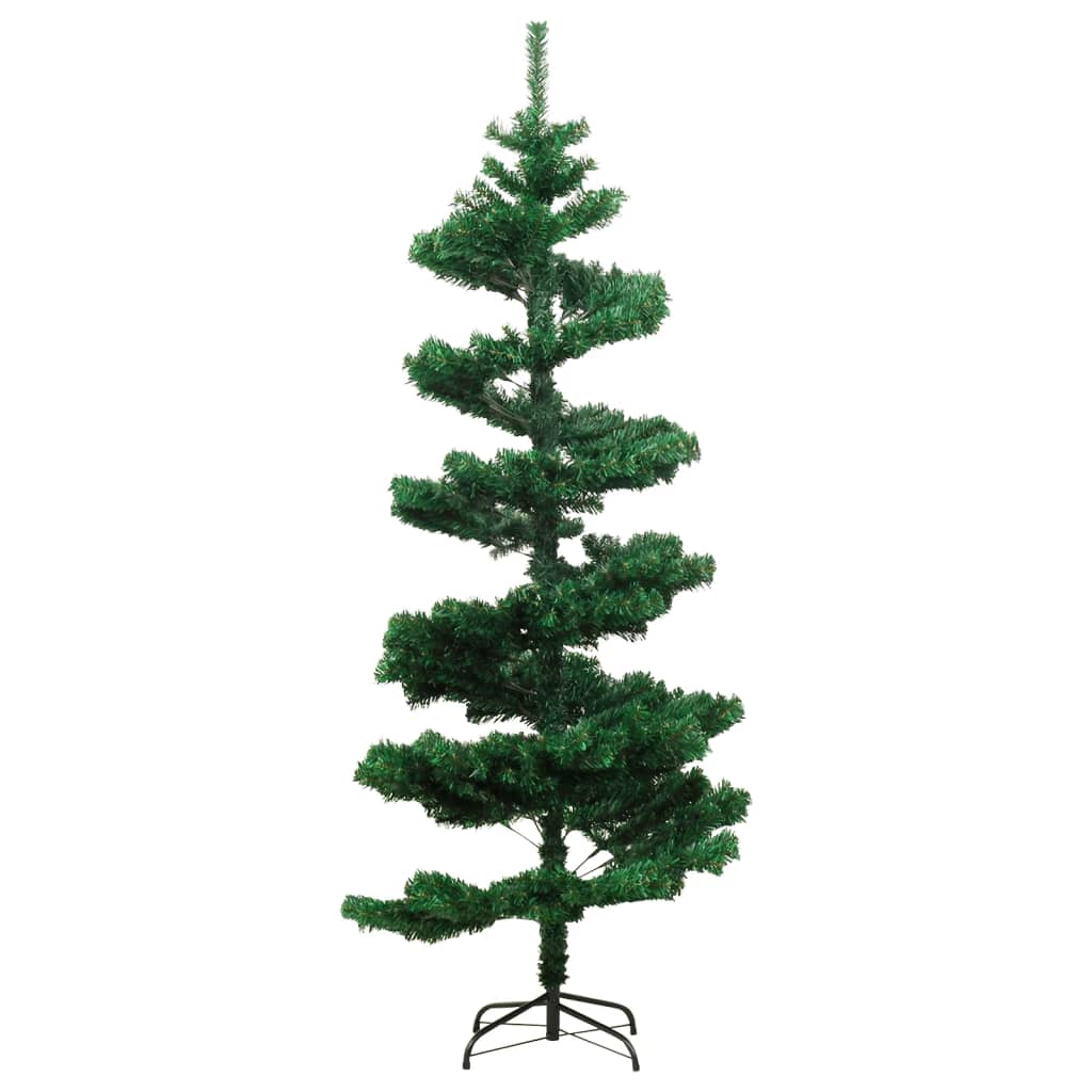 Sapin de noël avec socle de sapin de noël 150 cm pvc - vert, 150 x 80 cm, 1 - number 4.