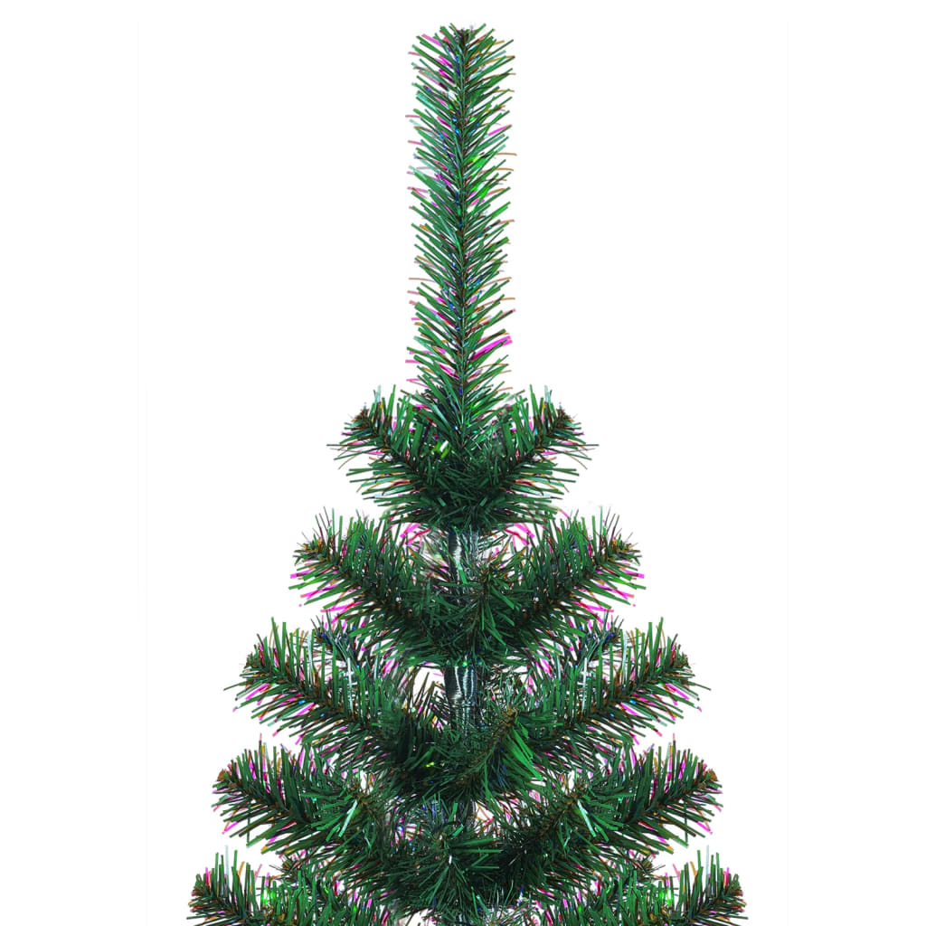 Kunstigt juletræ med farverige grene 240 cm pvc grøn - number 3.