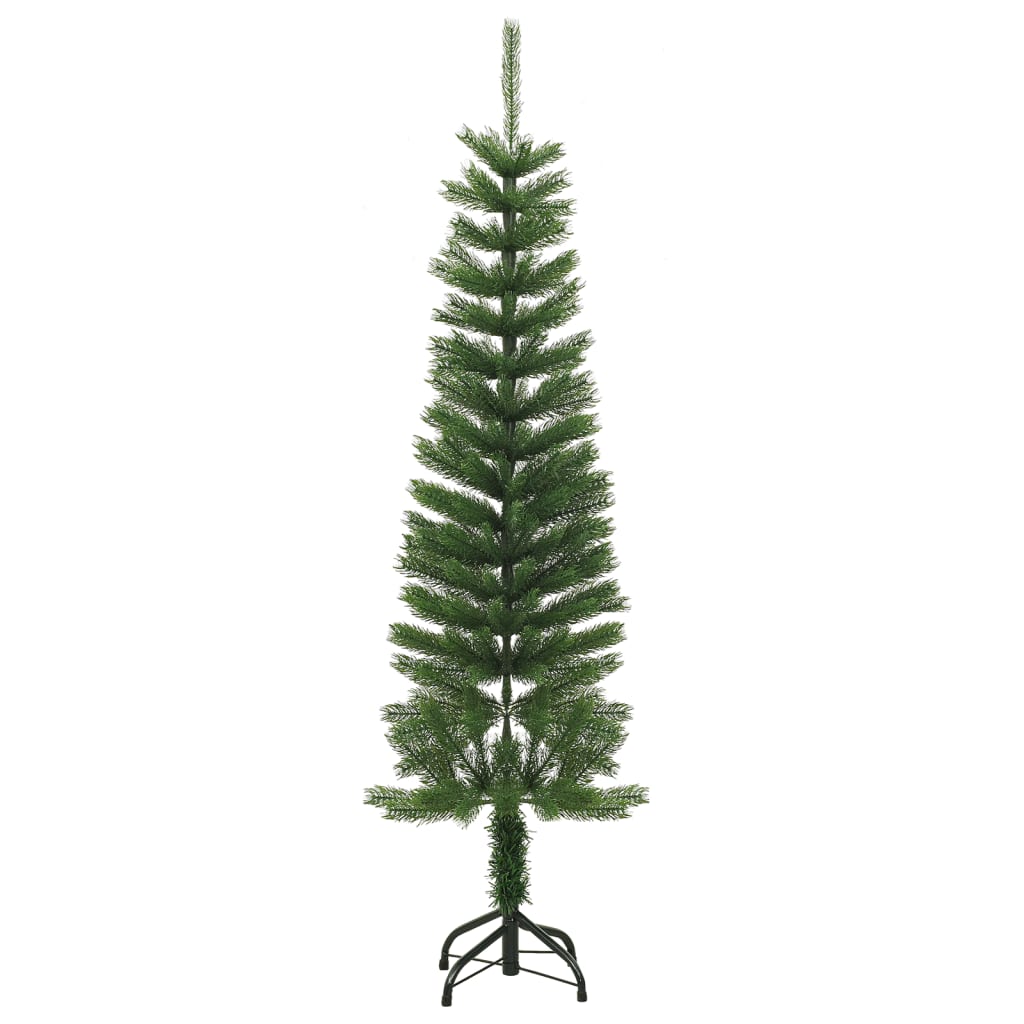 Sapin de noël artificiel étroit avec socle de sapin de noël 150 cm pe - 150 x 46 cm, 1 - number 2.