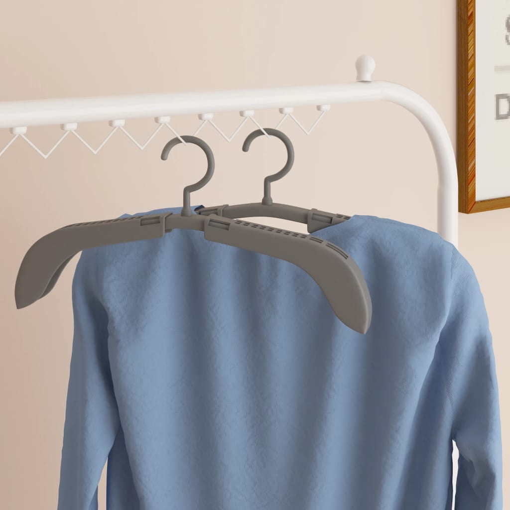 Expandable hangers 10 pcs. gray - number 1.