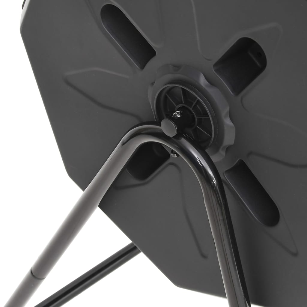 Compost container for garden 73x64x95 cm 160 l black - number 5.