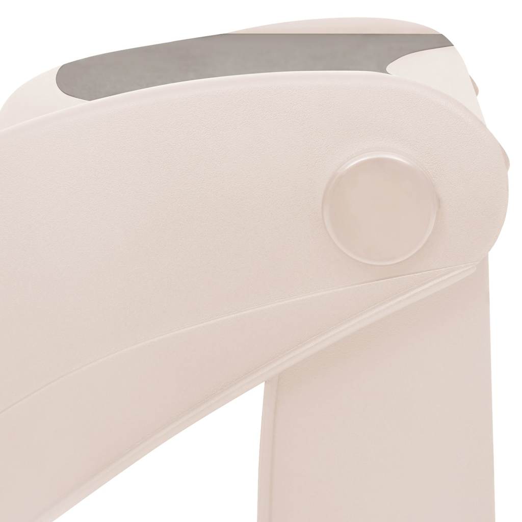 Escalier pliable pour chien 3 marches 50x38x38 cm plastique couleur crème - number 7.