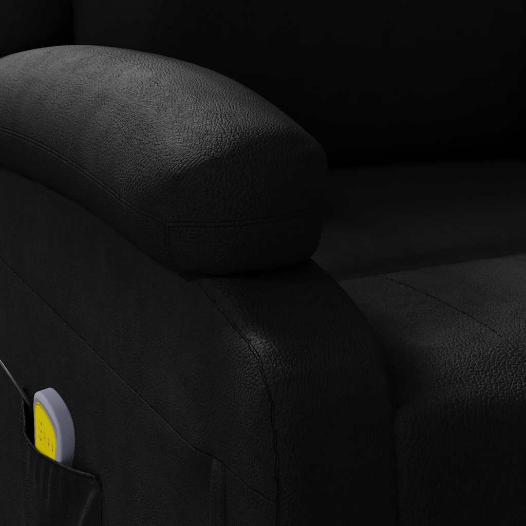 Masažna fotelja umjetna koža - crna, 1 - number 8.