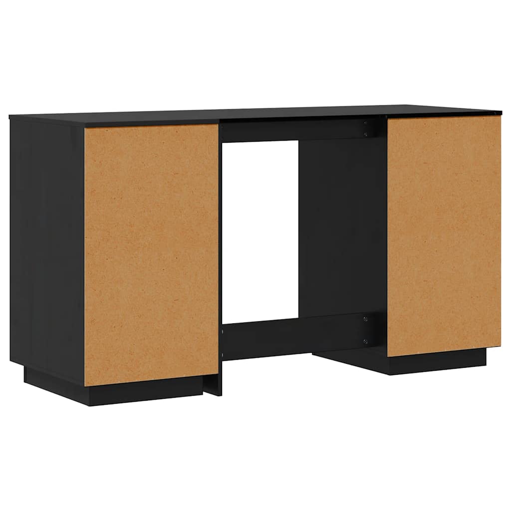 Skrivebord med skap 135x50x75 cm massiv furu - number 7.
