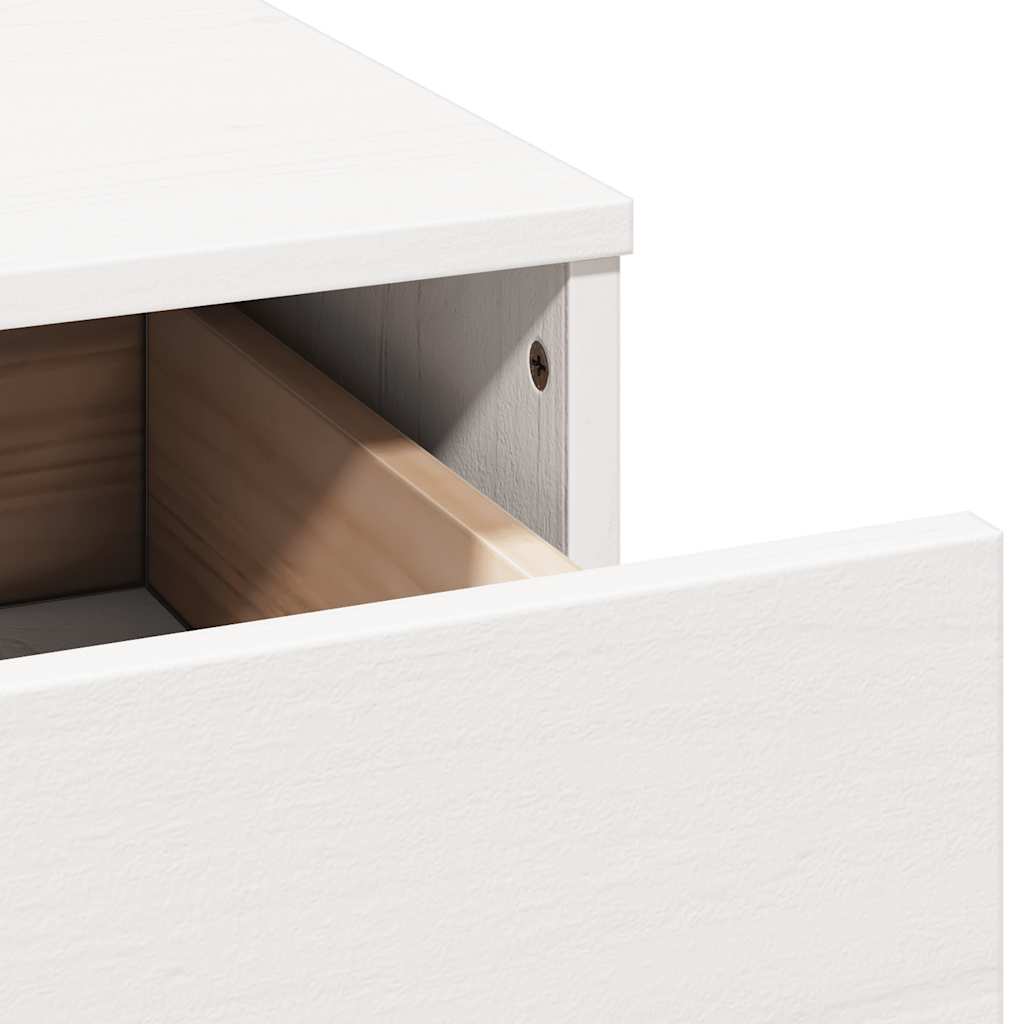 Makeupbord med spejl massivt fyrretræ - hvid, 1 - number 9.