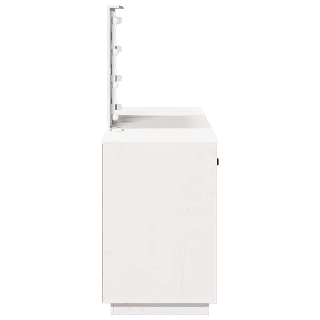 Set stola za šminkanje s led svjetlima puna bora - bijela, 1 - number 6.