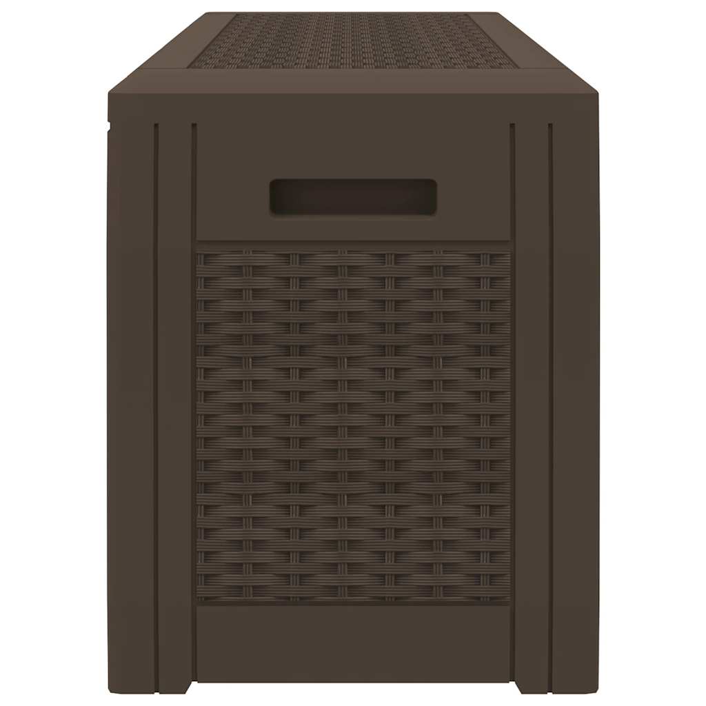 Kutija za odlaganje za vrt 119x48x60 cm polipropilen - smeđa, 310 l - number 4.