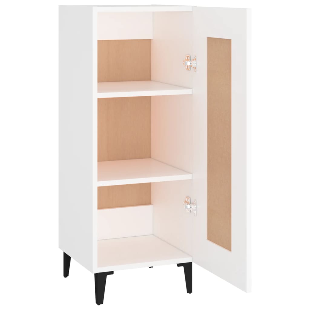 Skænk 34,5x34x90 cm konstrueret træ - hvid, 1 - number 7.