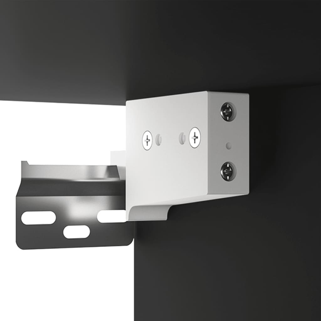 Vægskab 35x34x90 cm konstrueret træ - sort, 1 - number 9.