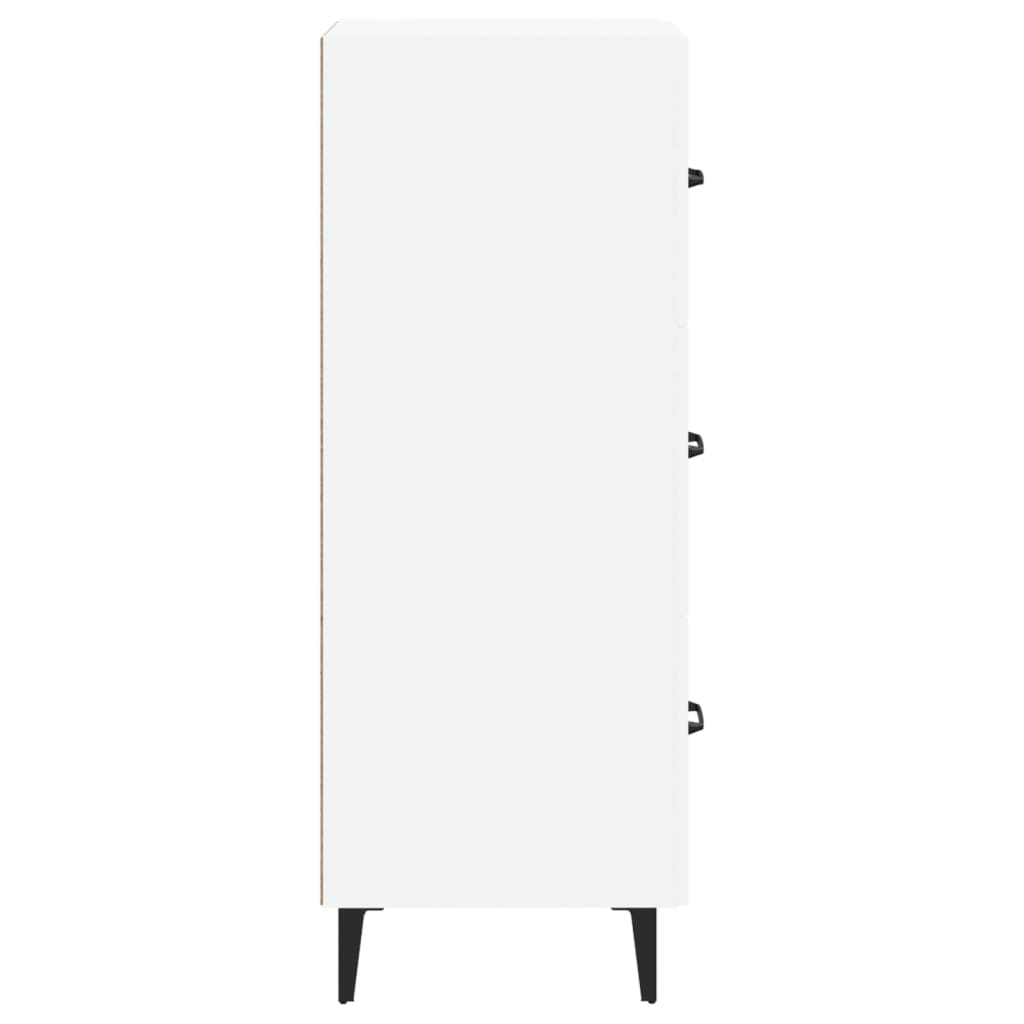 Skänk 34,5x34x90 cm konstruerat trä - vit, 1 - number 7.