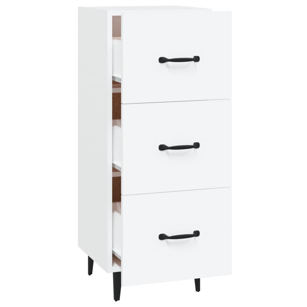 Skänk 34,5x34x90 cm konstruerat trä - vit, 1 - number 6.