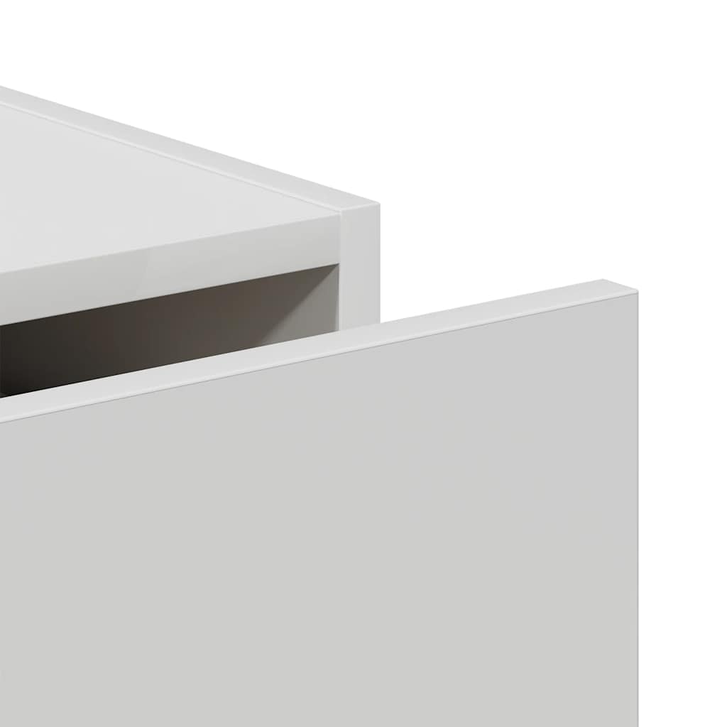 Skænk 69,5x34x90 cm konstrueret træ - hvid, 1 - number 10.