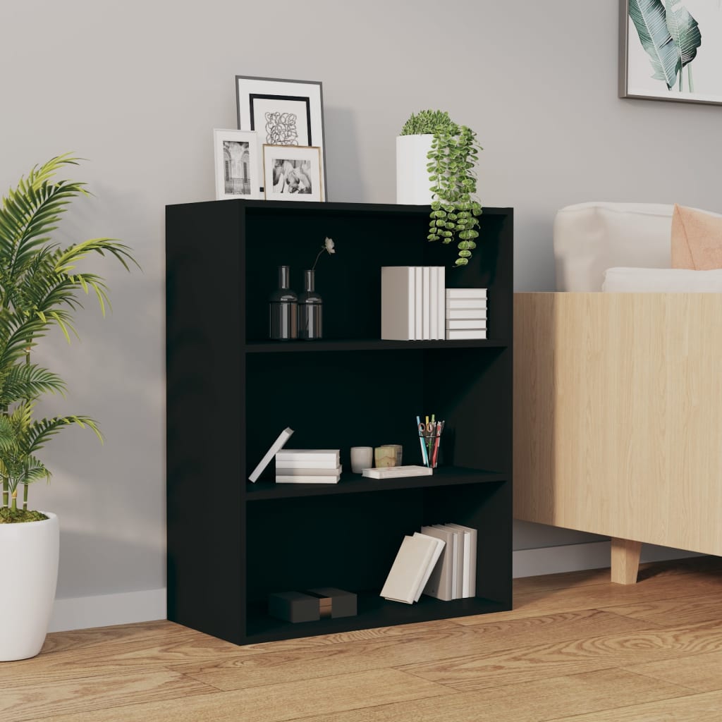 Veggskap 69,5x32,5x90 cm - svart, 1 - number 3.