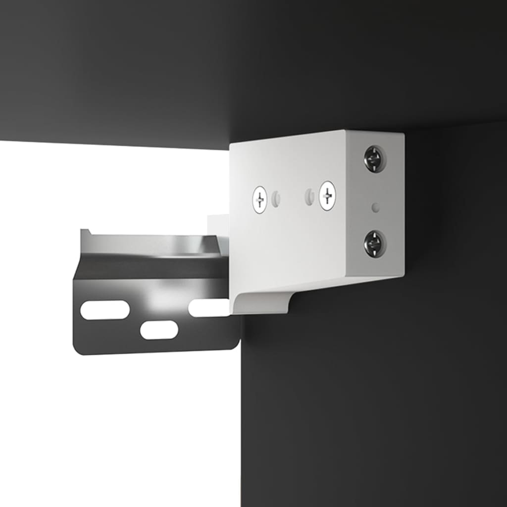 Nástěnná skříňka 69,5x34x90 cm - černá, 1 - number 10.