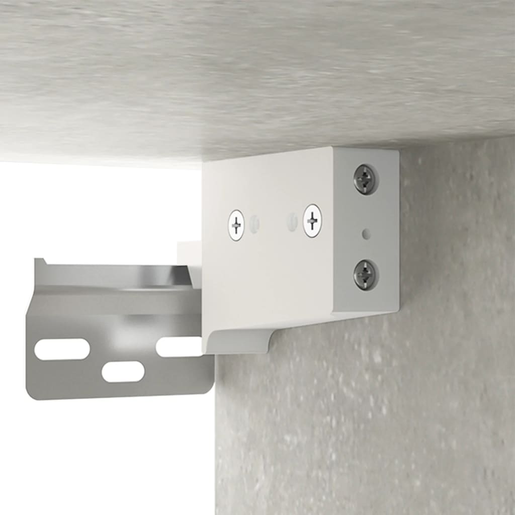 Væghængte sengeborde stk. 35x35x20 cm - betongrå, 2 - number 9.