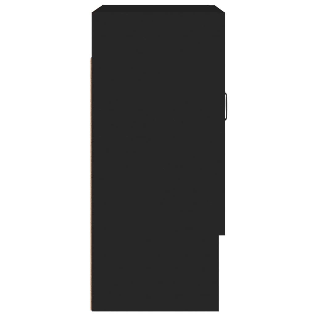 Vægskab 60x31x70 cm konstrueret træ - sort, 1, x - number 6.