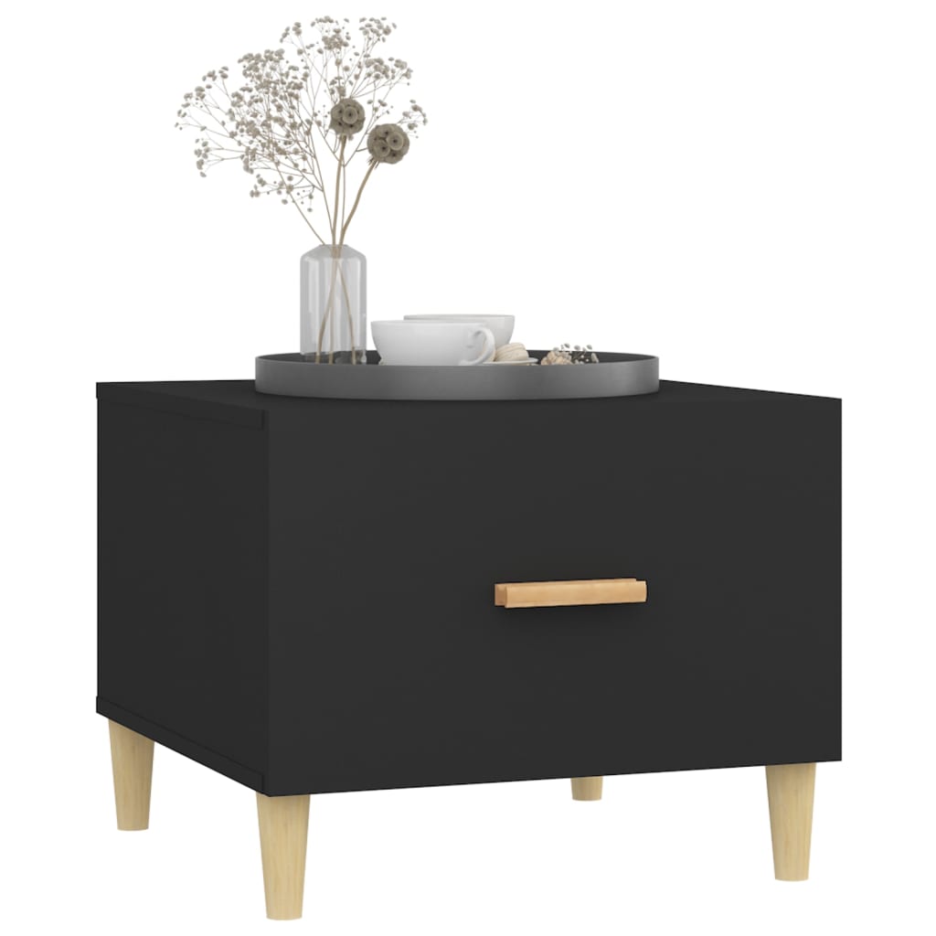 Sofaborde stk. 50x50x40 cm konstrueret træ - sort, 2 - number 5.