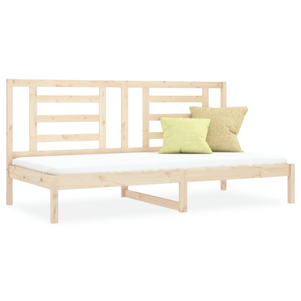 Daybed uden madras massivt fyrretræ - naturfarvet, 90 x 200 cm - number 2.