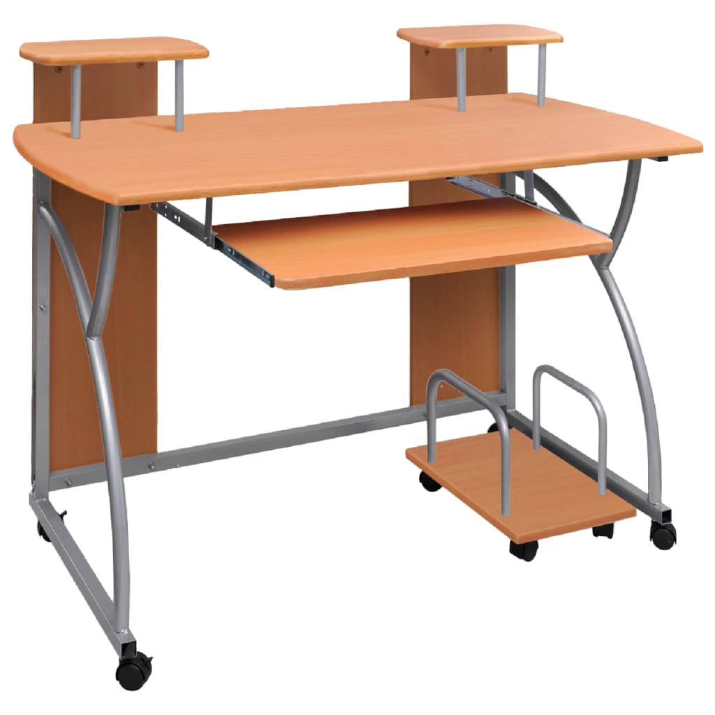 Computerbord 110x52x88,5 cm konstrueret træ - brun, 110 x 52 x 88.5 cm - number 1.