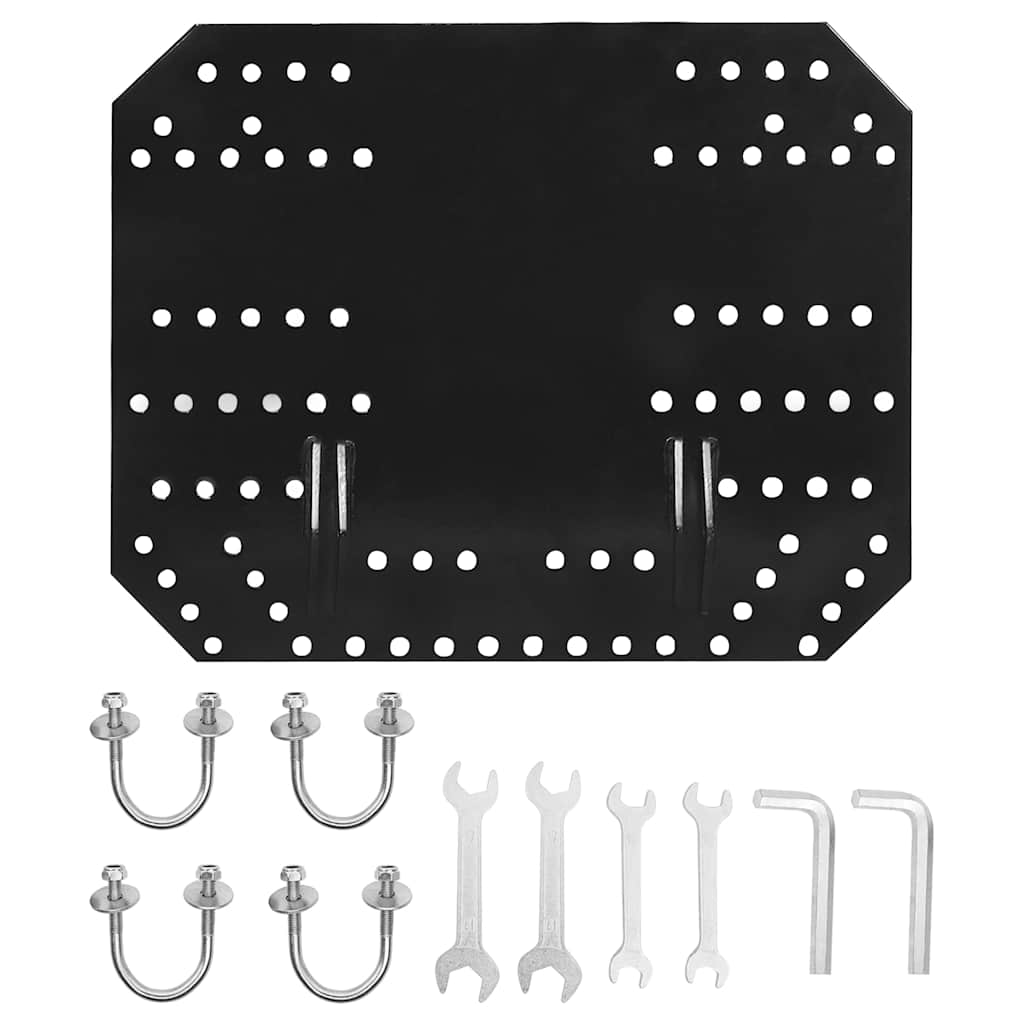 Snježni plug za atv 150x38 cm crni - number 7.