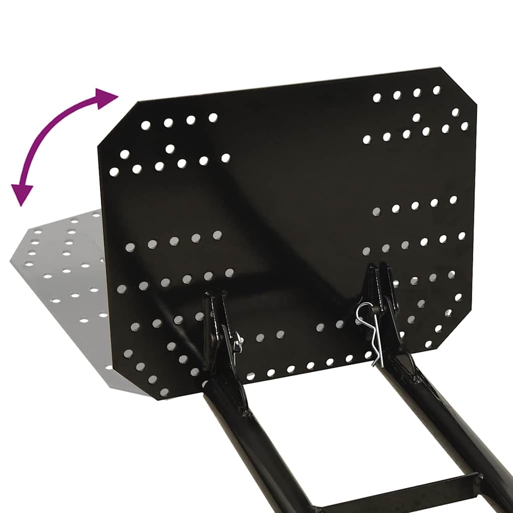 Snježni plug za atv 150x38 cm crni - number 9.