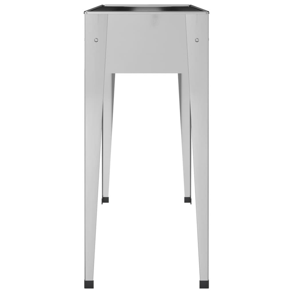 Plantekasse 100,5x40,5x90 cm galvaniseret stål - ooo 1 - number 5.