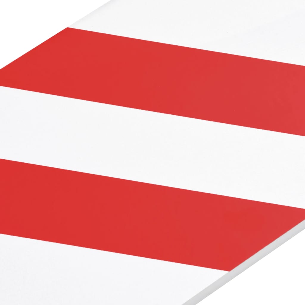 Protezioni da parete 6 pz. 50x20x2 cm schiuma eva rosso e bianco - number 8.