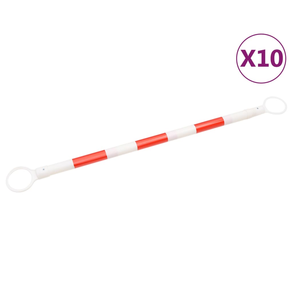 Pali cono traffico retrattili 10 pz. 116-197 cm abs - number 2.