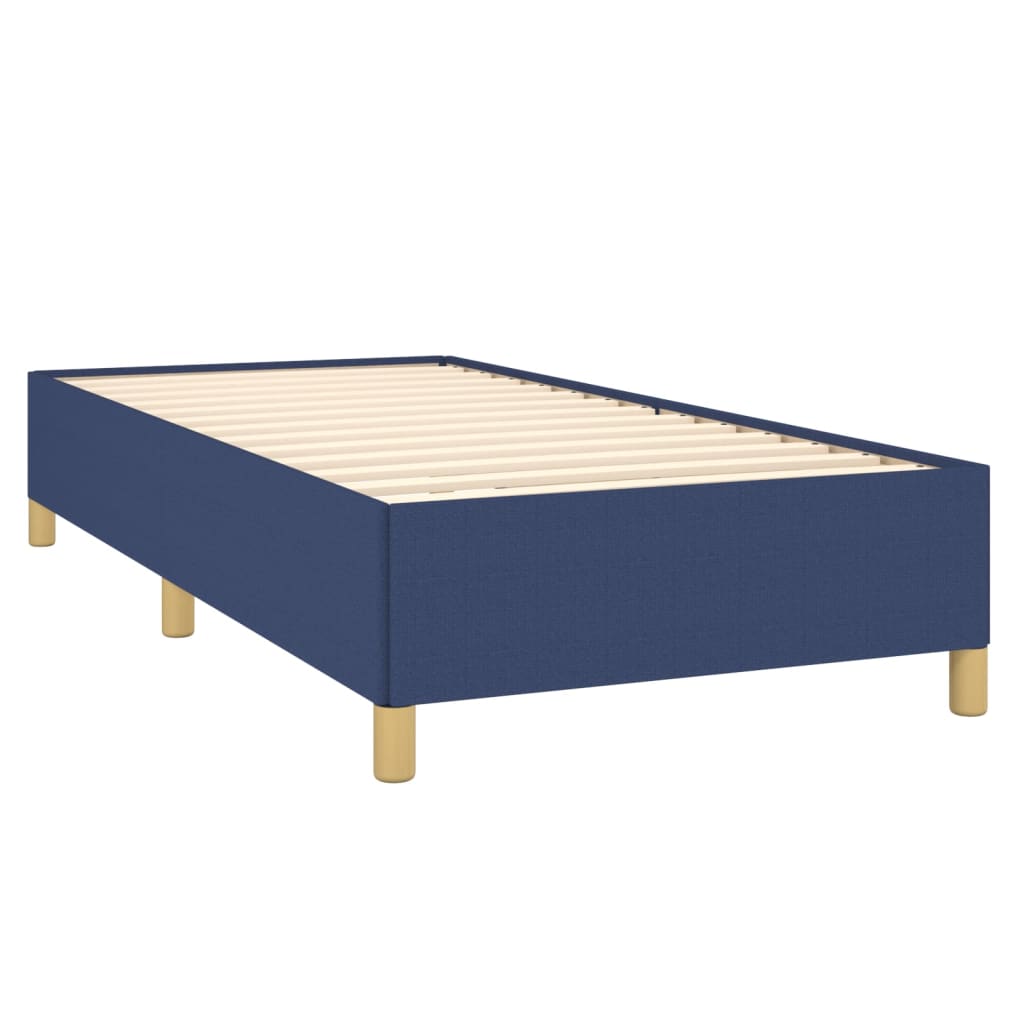 Bed frame without mattress fabric - blue, 90 x 190 cm, 35 cm - number 4.