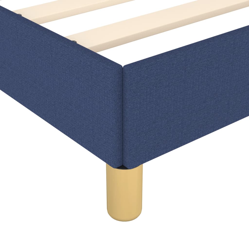 Bed frame without mattress fabric - blue, 90 x 190 cm, 35 cm - number 7.