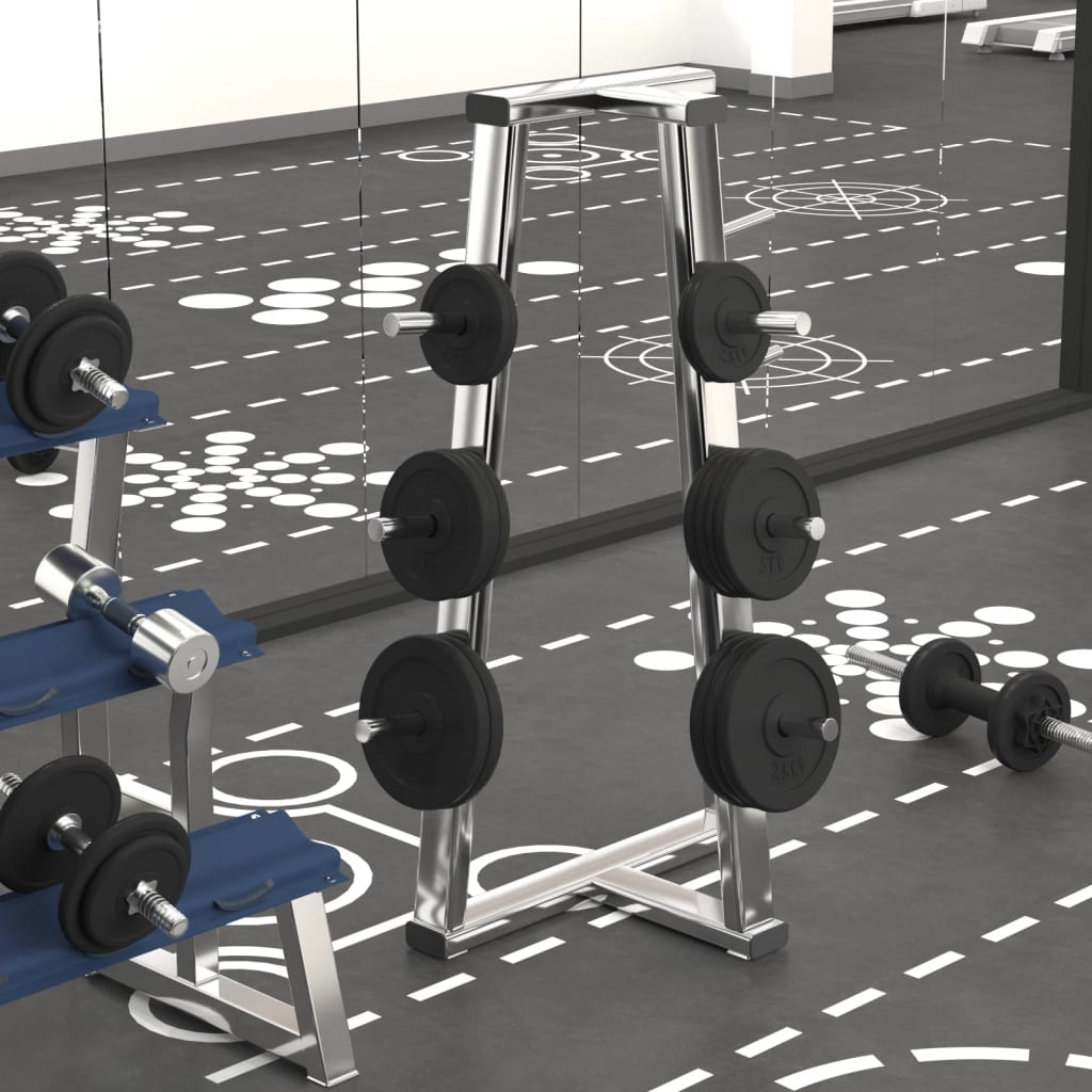 Vægtskiver 6 stk. 30 kg støbejern - number 1.
