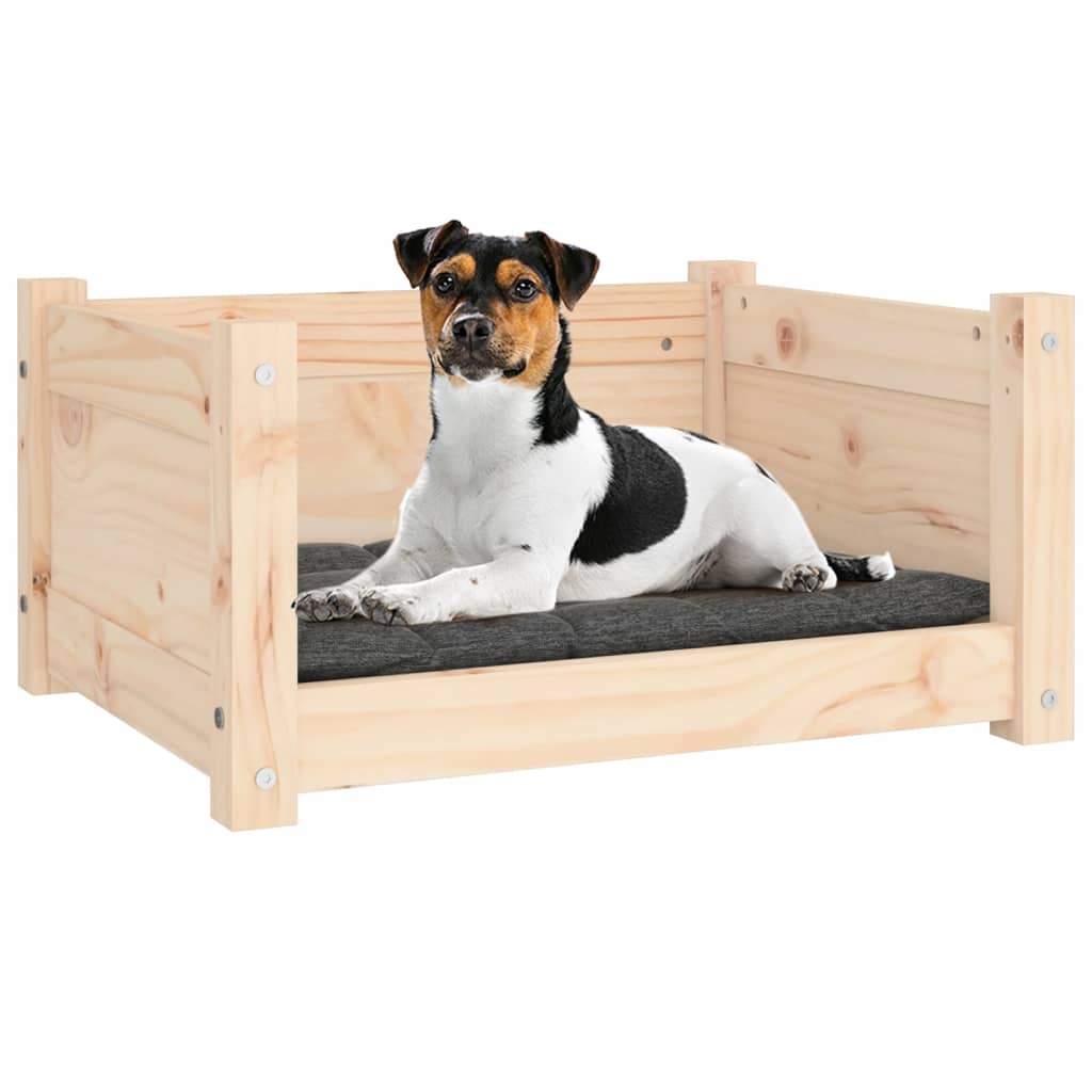 Lit pour chien 55,5x45,5x28 cm pin massif - blanc, 65,5 x 50,5 x 28 cm - number 4.