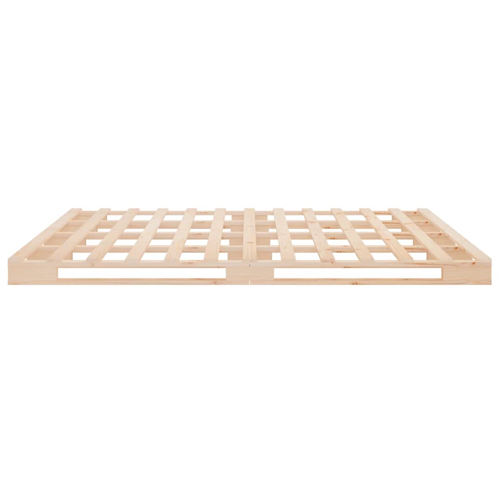 Palleseng small double massivt fyrretræ - naturfarvet, 120 x 190 cm - number 6.