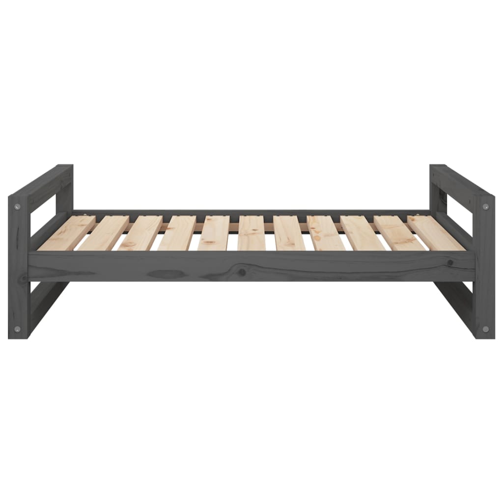 Lit de chien 95,5x65.5x28 cm pine solide - gris, 95,5 x 65,5 x 28 cm - number 5.