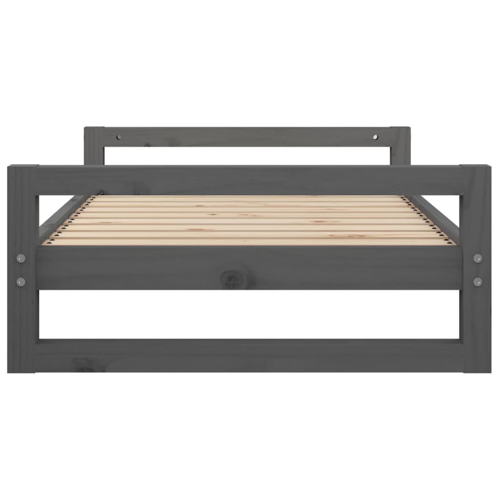 Lit de chien 95,5x65.5x28 cm pine solide - gris, 95,5 x 65,5 x 28 cm - number 6.