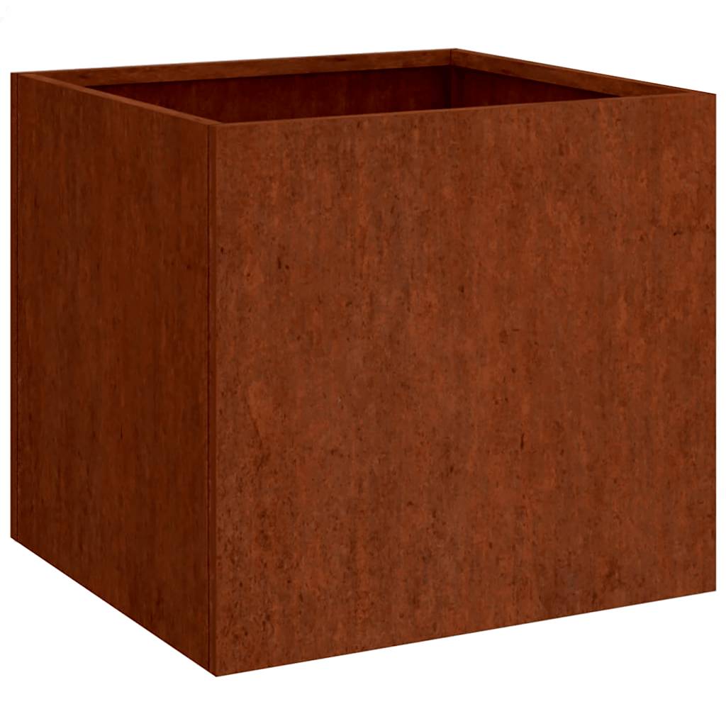Planters pcs. corten steel - weathered steel/brown, 42 x 40 x 39 cm, 2 - number 5.