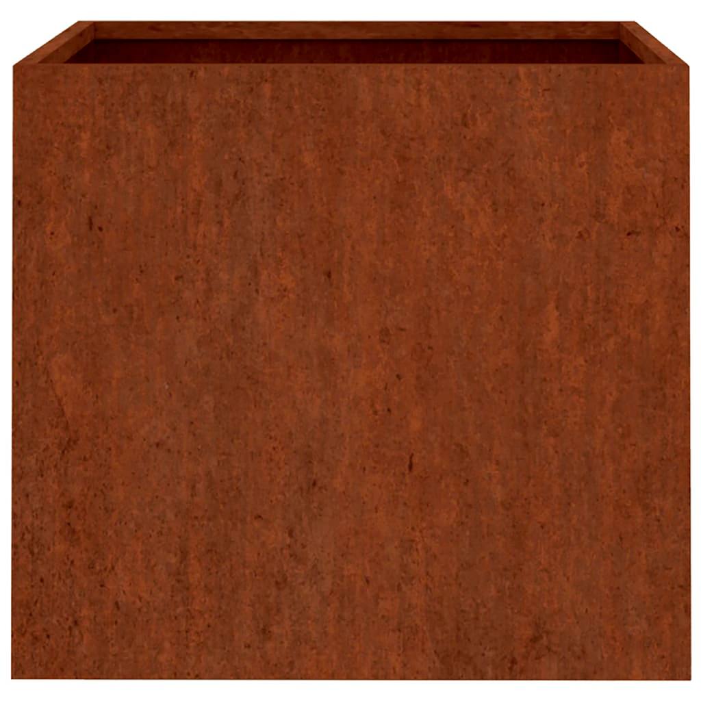 Planters pcs. corten steel - weathered steel/brown, 42 x 40 x 39 cm, 2 - number 6.