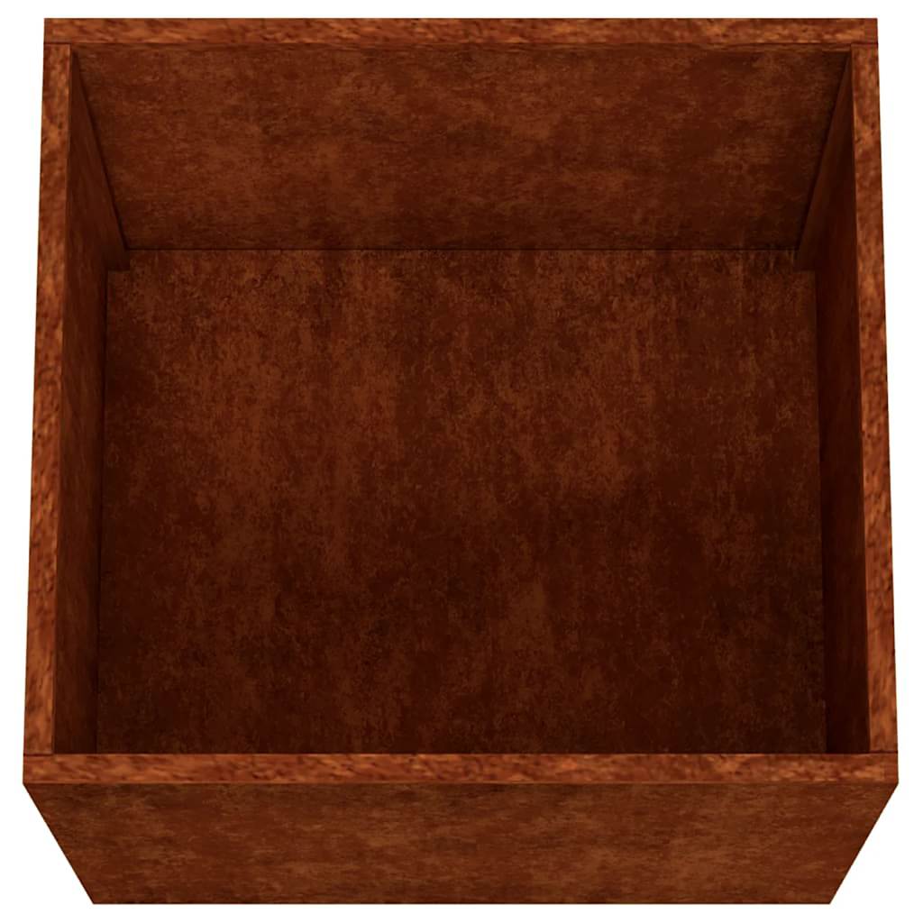 Planters pcs. corten steel - weathered steel/brown, 42 x 40 x 39 cm, 2 - number 8.