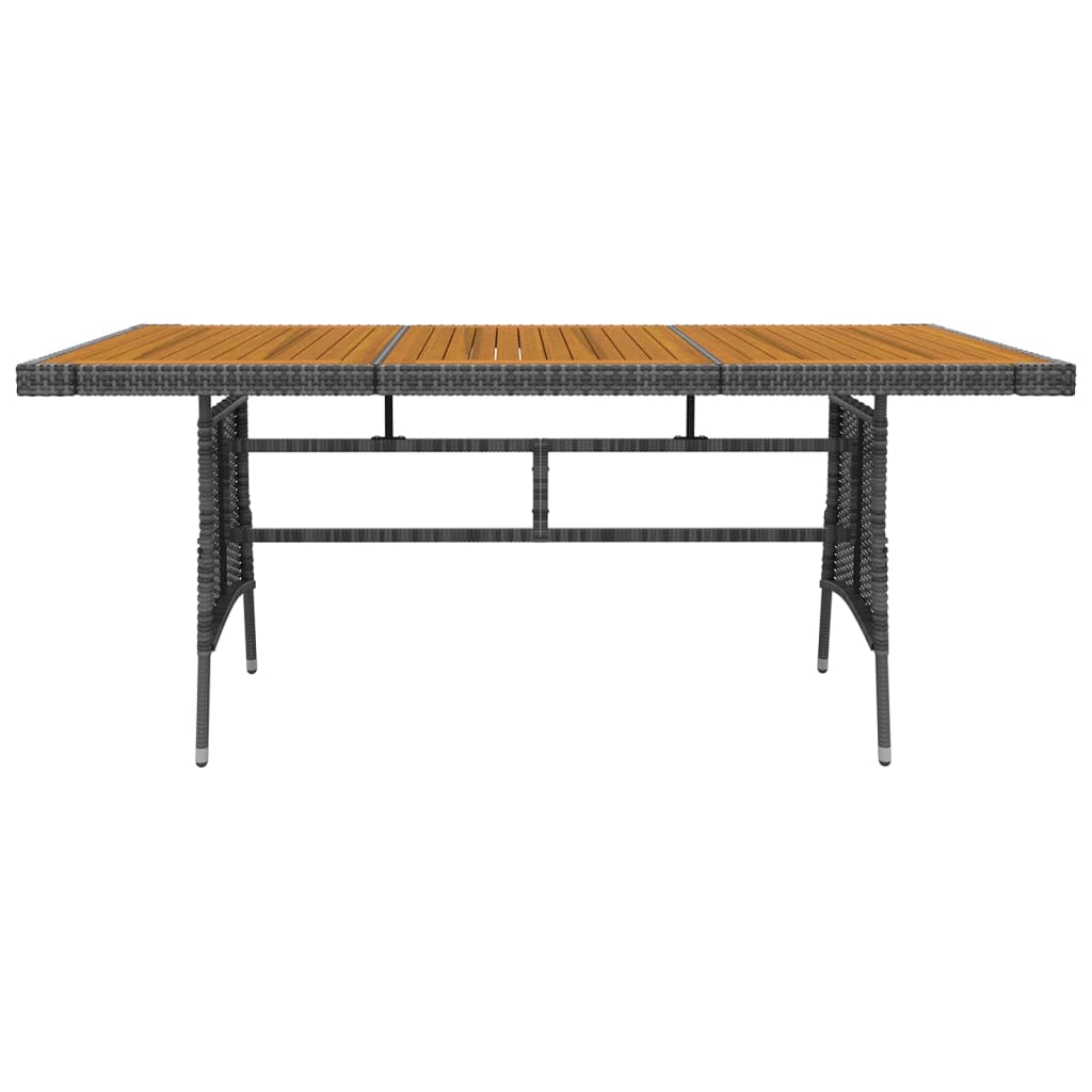 Blagovaonska stolna garnitura za vrt 9 dijelova poliratan - siva, 8 - number 7.