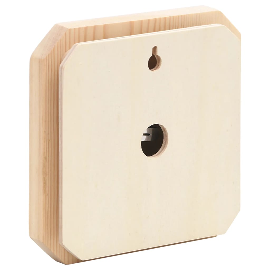 2-i-1 saunasæt hygrometer og timeglas massivt fyrretræ - 14 x 14 x 3 cm (l x b x h) - number 5.