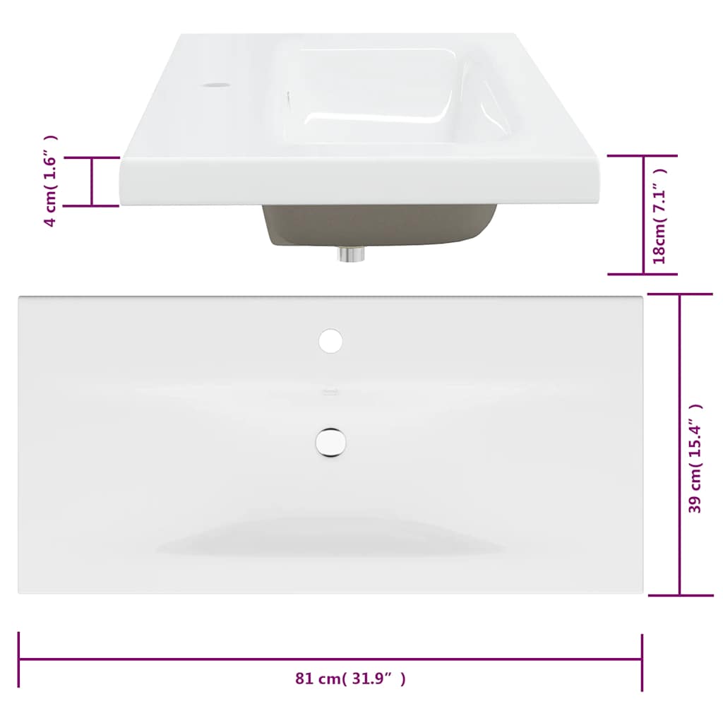 Skab med indbygget håndvask konstrueret træ grå sonoma-eg - number 11.