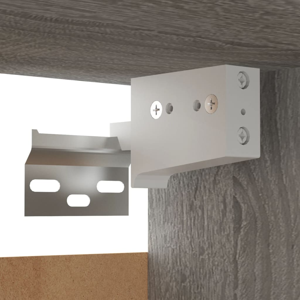 Væghængtee tv-skab stk. 30,5x30x30 cm grå og sonoma-eg - grå sonoma-eg, 8 - number 6.