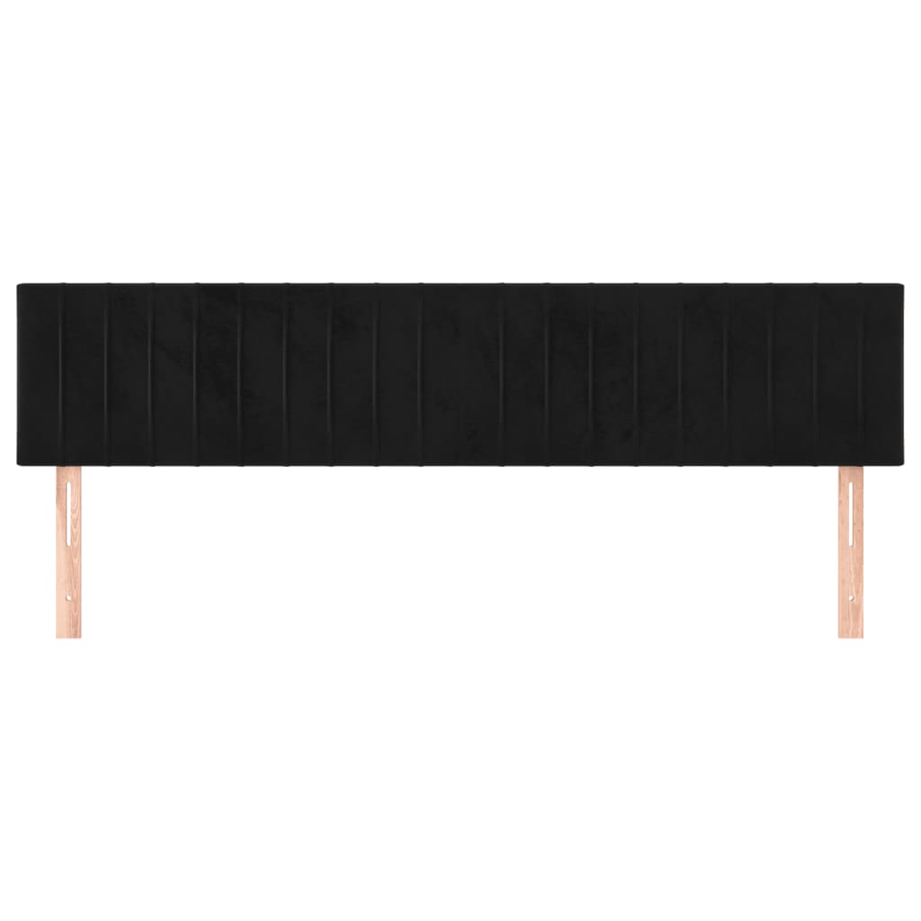 Sengebord pc -er. 90x5x78/88 cm fløyel - svart, 180 cm, 1, lav - number 3.