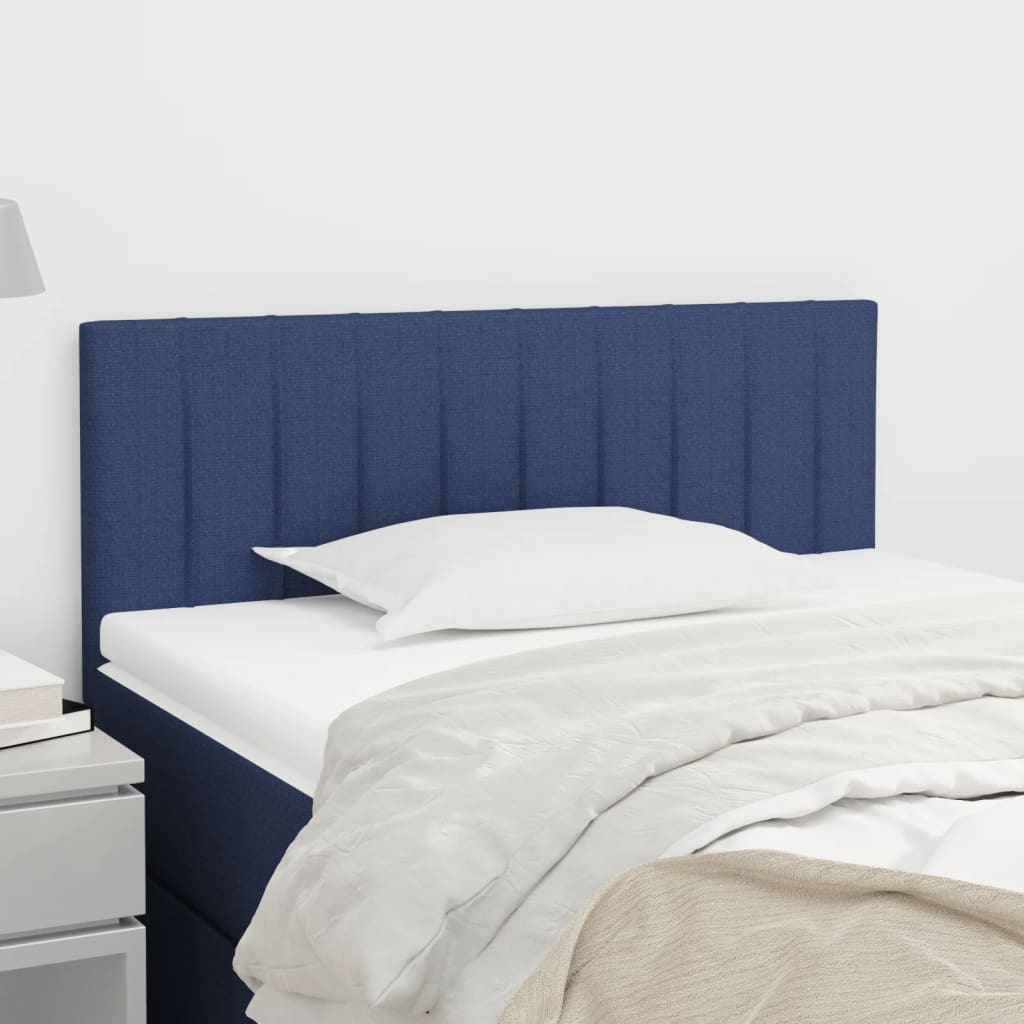Sengegavl 80x5x78/88 cm stof - blå, 80 cm, 1, lav - number 1.