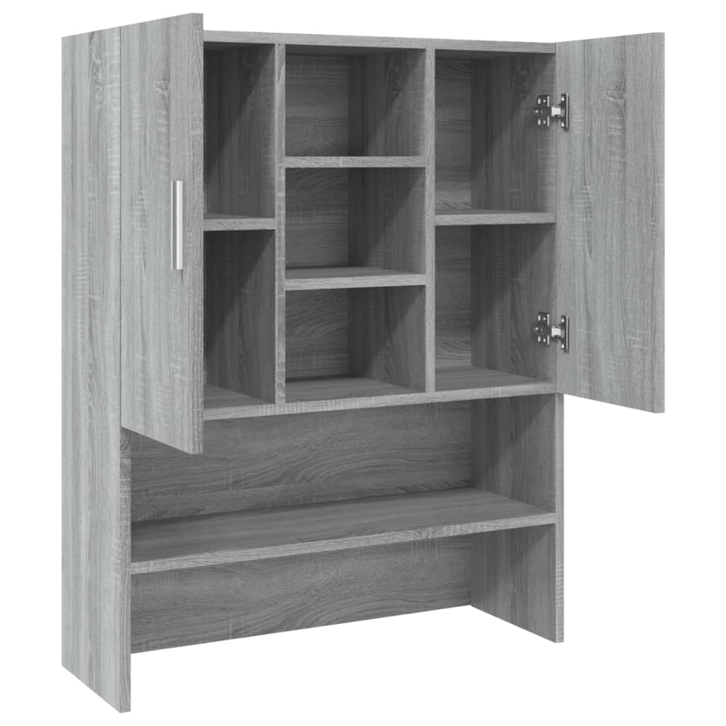 Washing machine cabinet engineered wood - gray sonoma oak, 1 - number 8.