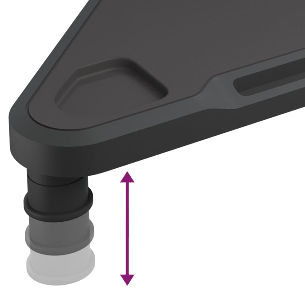 Skjermstativ for hjørne 49x28x10,5 cm sort - number 6.
