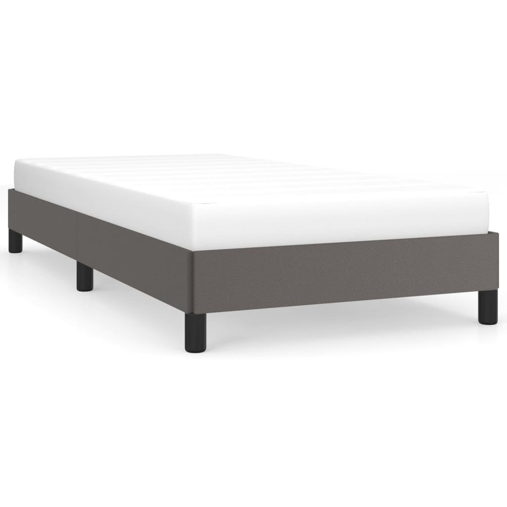 Bed frame artificial leather - cappuccino, 120 x 200 cm, 25 cm - number 2.